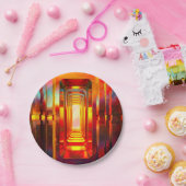 メタリック天空 ペーパープレート (パーティー)