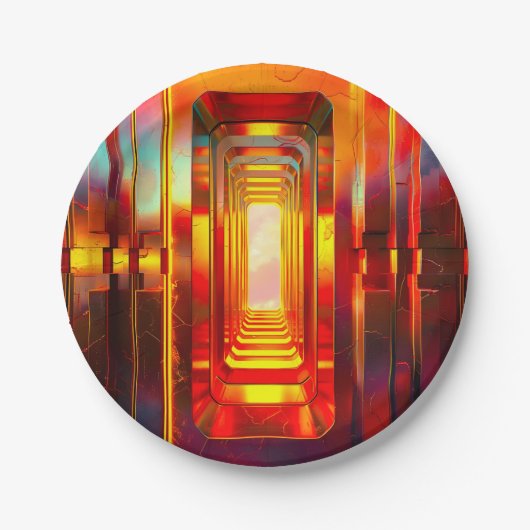 メタリック天空 ペーパープレート (正面)