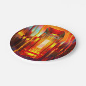 メタリック天空 ペーパープレート (アングル)