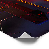 メタリック天空 ポスター (角)