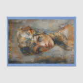 メタリック女性油彩画デクペ離れージ161 薄葉紙 (正面)