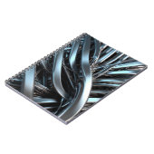 メタリック抽象デザイン付きノートブお洒落ック –  ノートブック (左側)