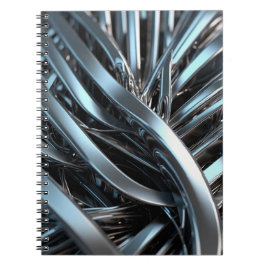 メタリック抽象デザイン付きノートブお洒落ック –  ノートブック