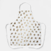 メタリック星 – 金ゴールド エプロン (正面)