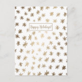 メタリック星 – 金ゴールド シーズンポストカード (正面)