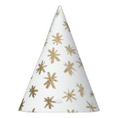 メタリック星 – 金ゴールド パーティーハット (左)