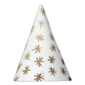 メタリック星 – 金ゴールド パーティーハット (右)