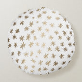 メタリック星 – 金ゴールド ラウンドクッション (裏面)