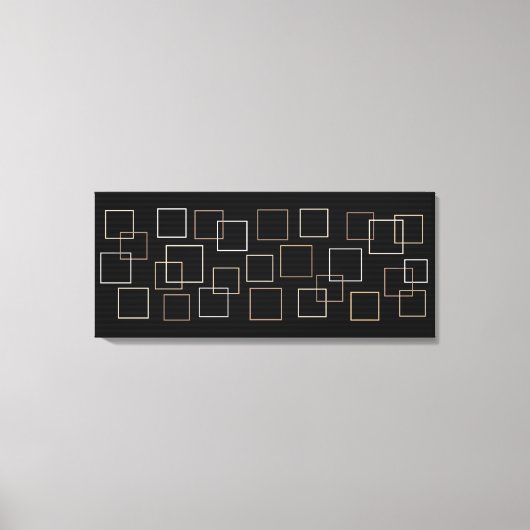 メタリック正方形 キャンバスプリント (正面)