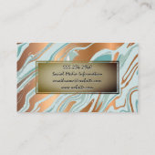 メタリック液化背景 名刺 (裏面)