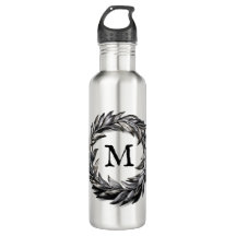 メタリック男らしリースとモノグラム