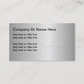 メタリック空白のルッキングの名刺 名刺 (正面)