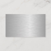 メタリック空白のルッキング両面ビジネスカード 名刺 (裏面)