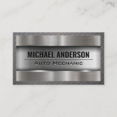 メタリック背景 | スチール 名刺 (正面)