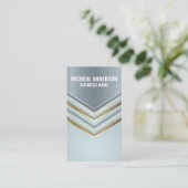 メタリック背景 |ラグジュアリーシェイプズ名刺 名刺 (スタンド正面)