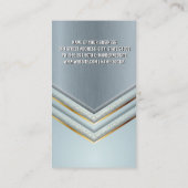 メタリック背景 |ラグジュアリーシェイプズ名刺 名刺 (裏面)