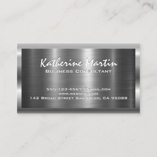 メタリック背景 名刺 (裏面)