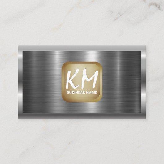 メタリック背景 名刺 (正面)