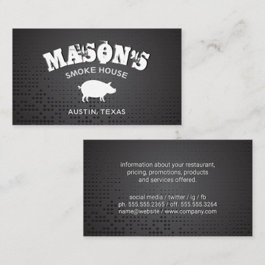 メタリック背景 名刺 (正面/裏面)