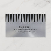 メタリック背景 |櫛形スタイリスト 名刺 (裏面)