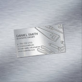 メタリック背景 |産業用ツール マグネット名刺 (インサイチュ)