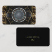 メタリック華美スチームパンクのフラクタル画像 名刺 (正面/裏面)