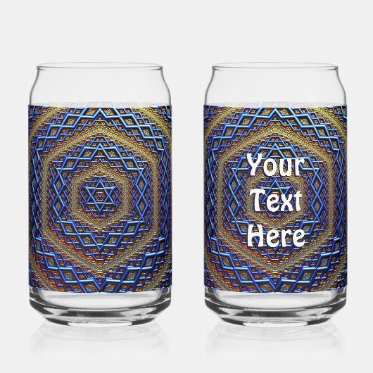 メタリック華美マゲンダビデ ガラス缶 (正面)