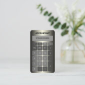 メタリック計算フェイク機 名刺 (スタンド正面)