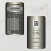 メタリック計算フェイク機 名刺 (正面/裏面)