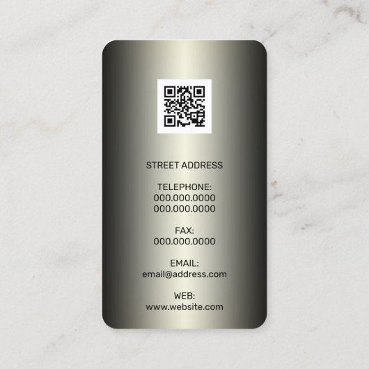 メタリック計算フェイク機 名刺 (裏面)