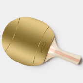 メタリック金ゴールドの画像 – ステンレス鋼の外観 卓球ラケット (横)