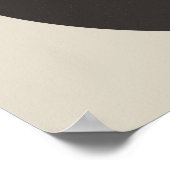 メタリック金ゴールドルックファウンテンペン&インクアートプリント ポスター (角)