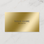 メタリック金ゴールド光沢のあるミニマリストソーシャルメディアのアイコン 名刺 (正面)