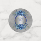 メタリック銀とフローラエレガンス コンフェッティ (スモール正面)