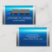 メタリック銀 | セミトラック 名刺 (正面/裏面)