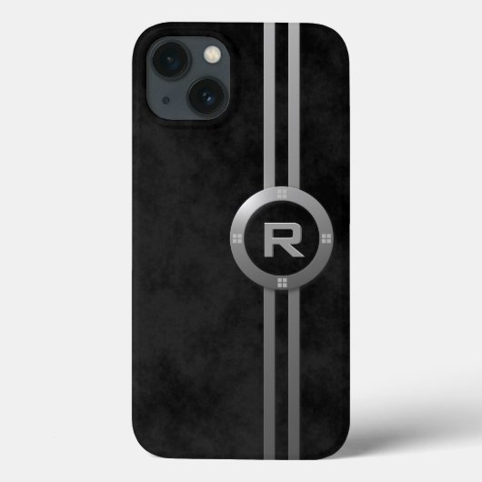 メタリック風デコブラック斑 Case-Mate iPhoneケース (裏面)