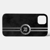メタリック風デコブラック斑 Case-Mate iPhoneケース (裏面 (横))