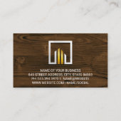 メタリック | ウッド | 大工 名刺 (裏面)