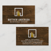 メタリック | ウッド | 大工 名刺 (正面/裏面)
