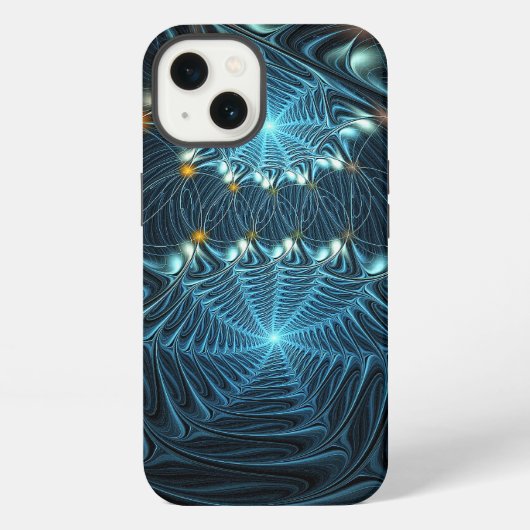 メタリック クモの巣 iPhoneケース (裏面)