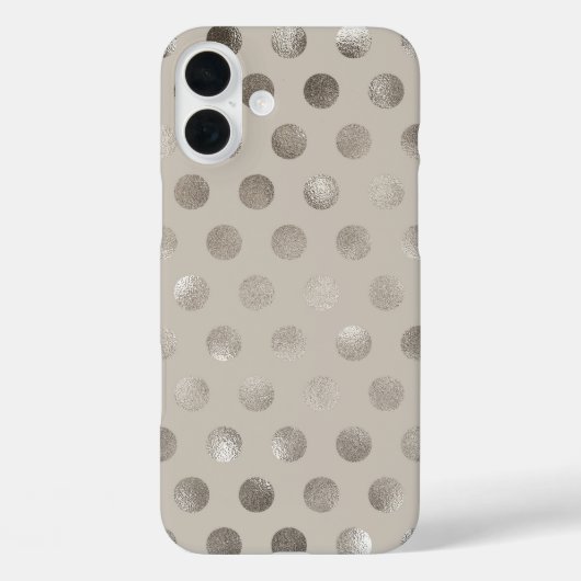 メタリック ドット シャンパン フォンケース Case-Mate iPhoneケース (裏面)
