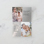 メタリック フォー シルバー ( 25周年) 記念日 招待状 (内部)