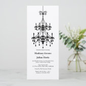 メタリック·リハーサル·金ゴールドのシャンデリア 招待状 (スタンド正面)