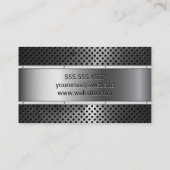 メタリック | リベット | 金属さびミシン目 名刺 (裏面)