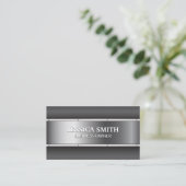 メタリック |リベット |金属 名刺 (スタンド正面)