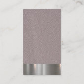 メタリック |レザー 名刺 (裏面)