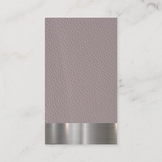 メタリック |レザー 名刺 (裏面)