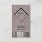 メタリック |レザー 名刺 (正面)