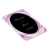 メタリック ローズピンク フレキシブル フォトマグネット マグネット (右側)