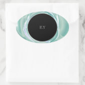 メタリック ローズ プリント ステッカー (バッグ)